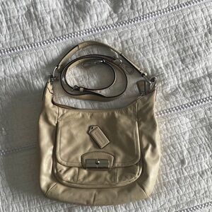 Coach Cream Leather Shoulder Bag